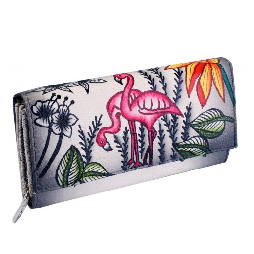 KOCHMANSKI skórzany portfel damski ręcznie malowany 4266 Kochmanski Studio Kreacji® Skorzany