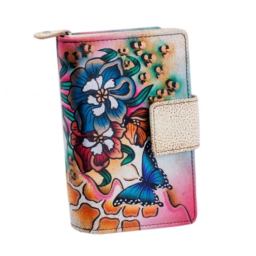 KOCHMANSKI skórzany portfel damski ręcznie malowany 4280 Kochmanski Studio Kreacji® Skorzany