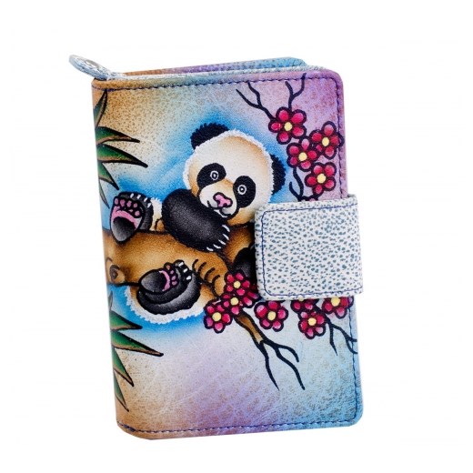 KOCHMANSKI skórzany portfel damski ręcznie malowany 4281 Kochmanski Studio Kreacji® Skorzany