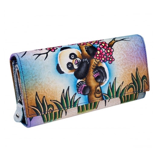 KOCHMANSKI skórzany portfel damski ręcznie malowany 4275 Kochmanski Studio Kreacji® Skorzany