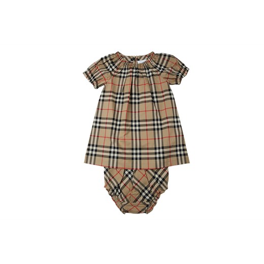 Burberry Sukienka Niemowlęca dla Dziewczynek, brązowy, Bawełna, 2021, 12M 18M 3Y 6M 9M Burberry 18M RAFFAELLO NETWORK