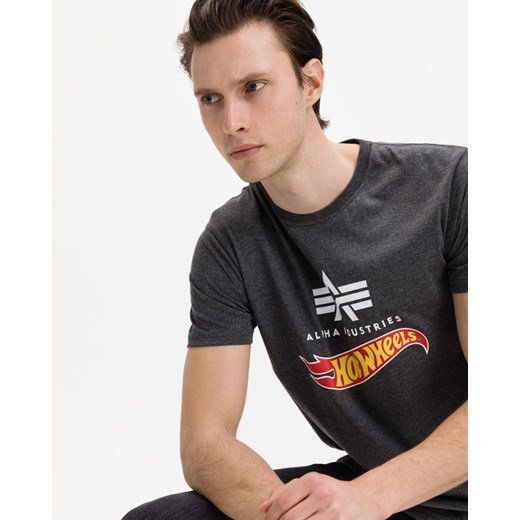 T-shirt męski szary Alpha Industries