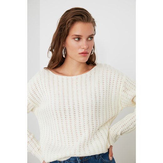 Trendyol Ekru Knitting Detailed Knitwear Sweater Trendyol S Factcool