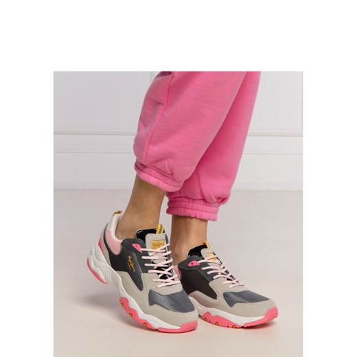 Pepe Jeans buty sportowe damskie sneakersy na wiosnę skórzane 