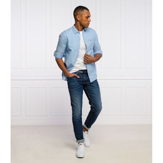 Tommy Jeans Koszula | Regular Fit | z dodatkiem lnu Tommy Jeans XXL Gomez Fashion Store