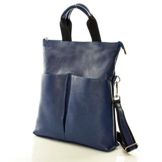 Shopper bag Merg bez dodatków na ramię w stylu młodzieżowym matowa 