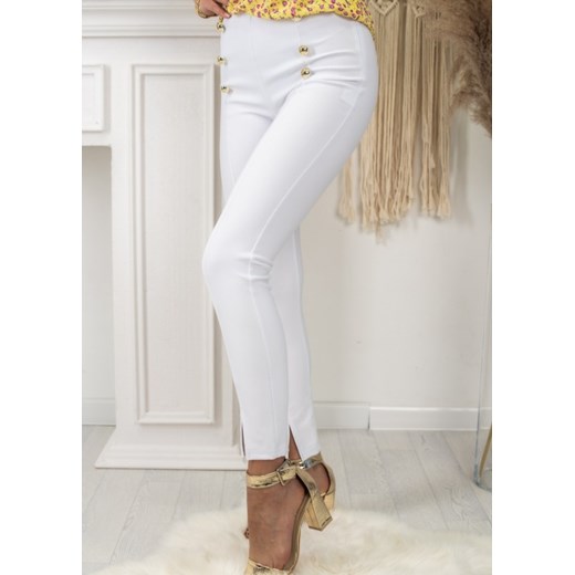  Sprzedaż Spodnie damskie białe Fason biały spodnie damskie ZIITV