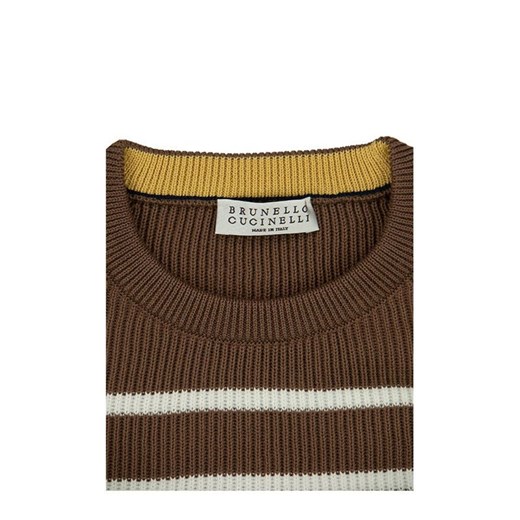 English rib knit sweater Brunello Cucinelli 10y wyprzedaż showroom.pl