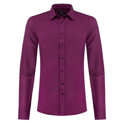 koszula męska di selentino fioletowa gładka classic fit ze sklepu Royal Shop w kategorii Koszule męskie - zdjęcie 106321312