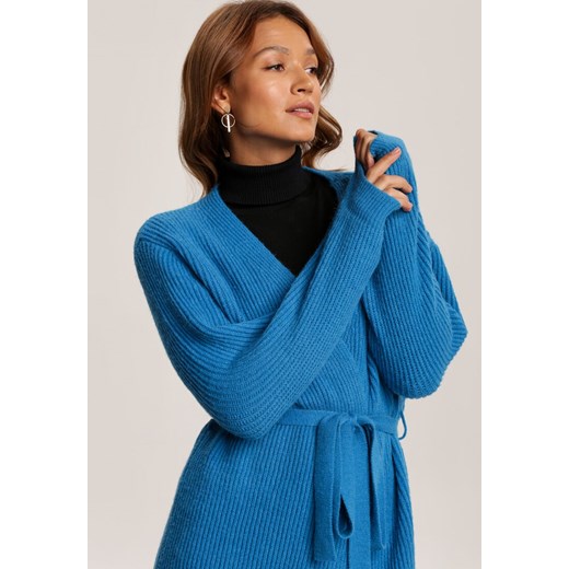 Niebieski Kardigan Thelira Renee S/M okazyjna cena Renee odzież