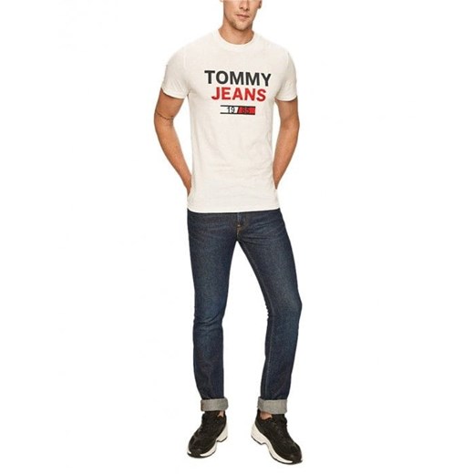 Tommy Hilfiger T-shirt Męski Regular Fit White ze sklepu dewear.pl w kategorii T-shirty męskie - zdjęcie 106376084