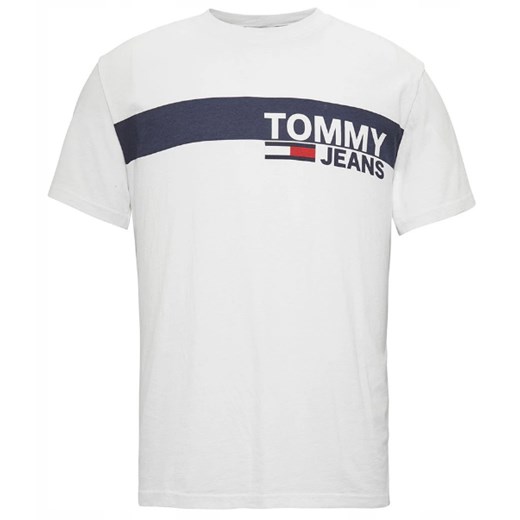 Tommy Hilfiger T-shirt Męski Regular Fit White ze sklepu dewear.pl w kategorii T-shirty męskie - zdjęcie 106376091