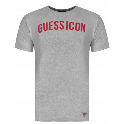 Guess T-shirt męski  Klasyczny Gray ze sklepu dewear.pl w kategorii T-shirty męskie - zdjęcie 106376191