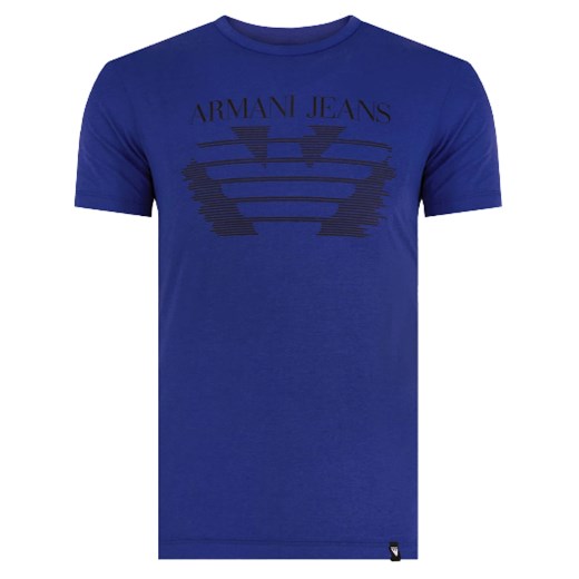 Armani T-shirt Męski Regular Fit Blue ze sklepu dewear.pl w kategorii T-shirty męskie - zdjęcie 106376194