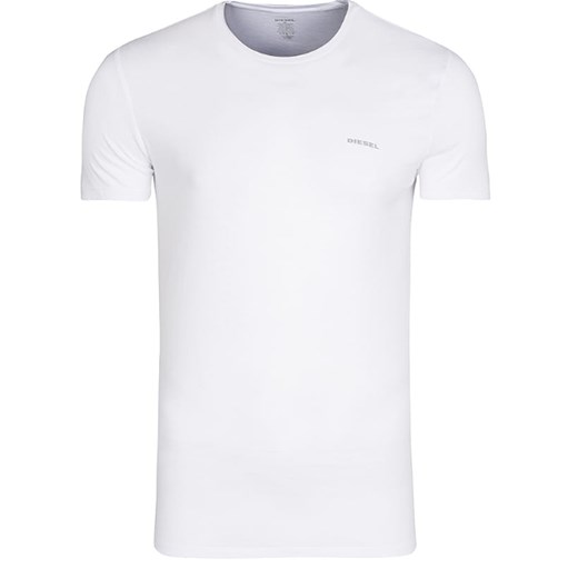 T-shirt męski biały Diesel z krótkim rękawem 