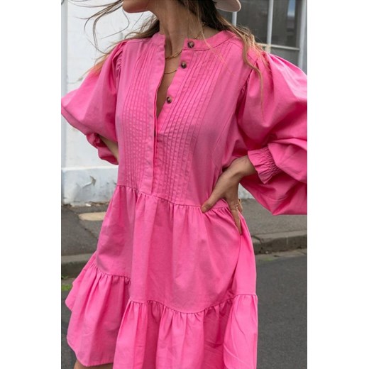 Sukienka MANELDA PINK L promocyjna cena Ivet Shop