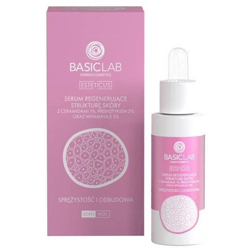 BasicLab Serum regenerujące strukturę skóry z ceramidami 1% i prebiotykiem 2% 30ml Basiclab uniwersalny eKobieca.pl