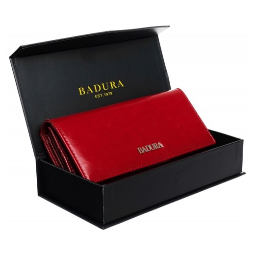 BADURA portfel damski skórzany duży 99541 Skorzany