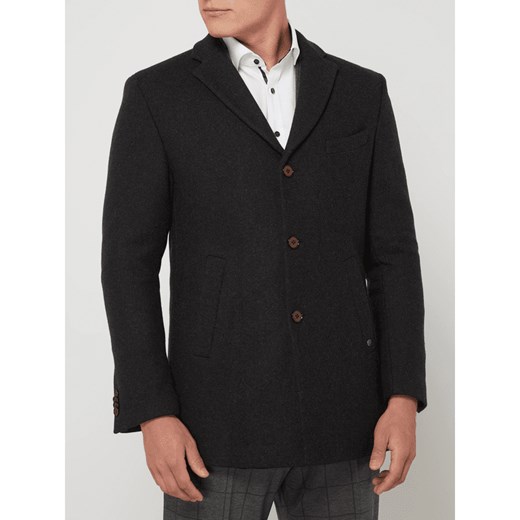 Krótki płaszcz z mieszanki wełny model ‘Malcot’ Cg - Club Of Gents 98 Peek&Cloppenburg  wyprzedaż