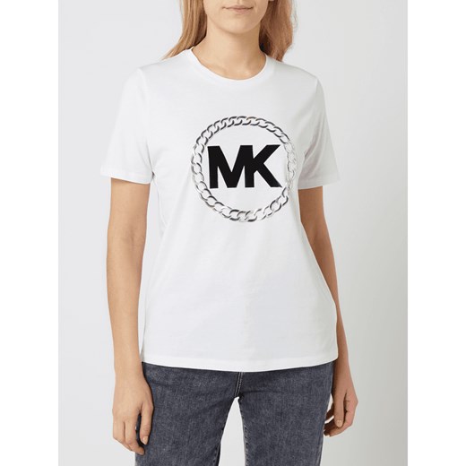 T-shirt z nadrukiem z logo Michael Michael Kors M okazja Peek&Cloppenburg 