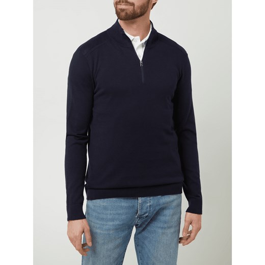 Bluza z kołnierzem z bawełny pima model ‘Berg’ Selected Homme XL Peek&Cloppenburg 