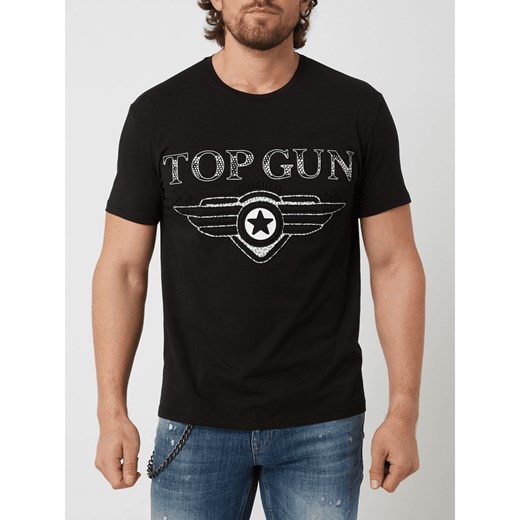 T-shirt z nadrukiem z logo Top Gun XL Peek&Cloppenburg 