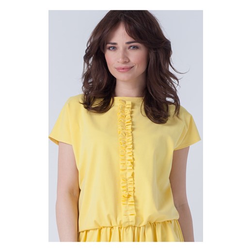 Sukienka Bawełniana Luny Żółty S/M butik-choice