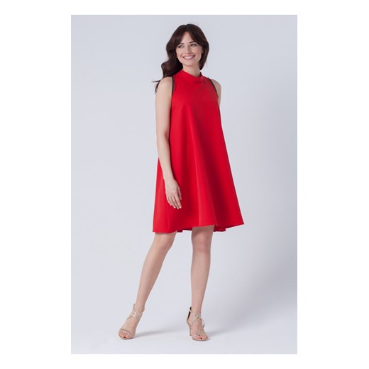 Trapezowa Sukienka Mia Koronka Czerwona L/XL butik-choice