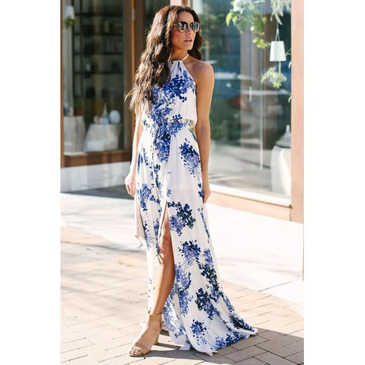 Sukienka IVET maxi w kwiaty 