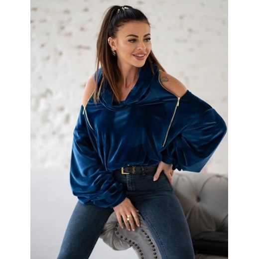 Bluza damska Cocomore z elastanu jesienna krótka 