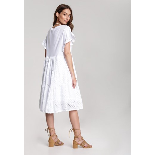 Biała Sukienka Rhesise Renee M/L Renee odzież