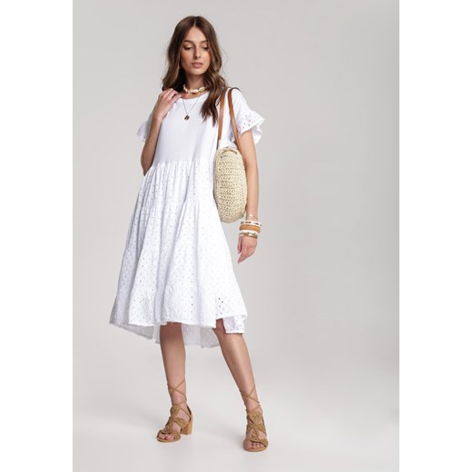 Biała Sukienka Rhesise Renee M/L Renee odzież