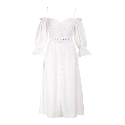 Biała Sukienka Vivinore Renee S/M wyprzedaż Renee odzież