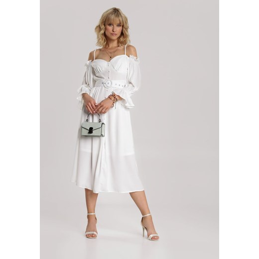 Biała Sukienka Vivinore Renee S/M promocja Renee odzież