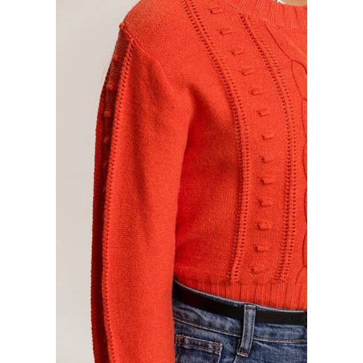 Pomarańczowy Sweter Daratrine Renee M/L okazyjna cena Renee odzież