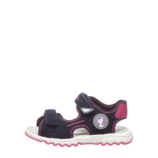 Skórzane sandały w kolorze granatowo-różowym Richter Shoes 35 Limango Polska