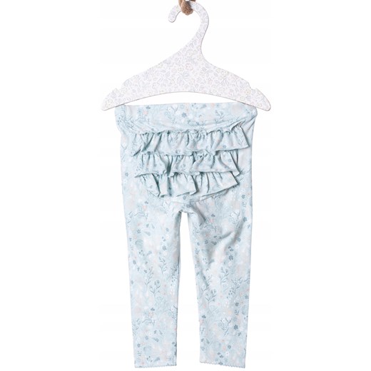 Newbie Legginsy kolor niebieski kwiaty Oficjalny sklep Allegro