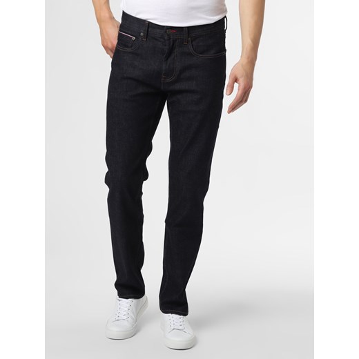 Tommy Hilfiger Jeansy Mężczyźni Bawełna rinsed jednolity ze sklepu vangraaf w kategorii Jeansy męskie - zdjęcie 106668102