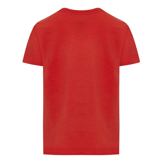 T-shirt chłopięce Lanvin czerwony bawełniany 