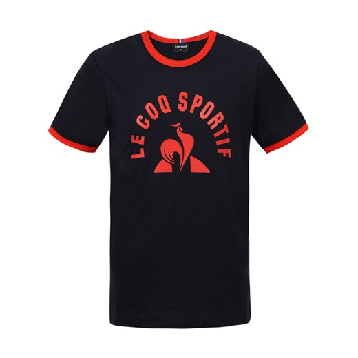 Czarny t-shirt chłopięce Le Coq Sportif 