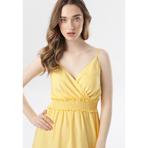 Żółta Sukienka Analori L/XL wyprzedaż Born2be Odzież