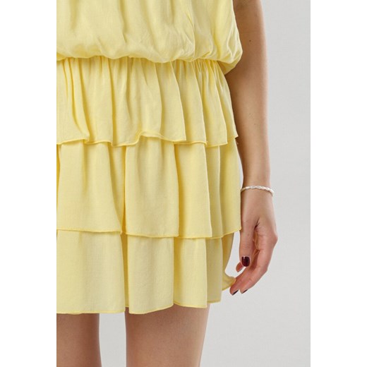 Żółta Sukienka Arecel S/M Born2be Odzież okazyjna cena