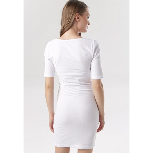 Biała Sukienka Diothise M wyprzedaż Born2be Odzież