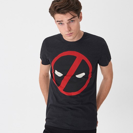 House - T-shirt z nadrukiem Deadpool - Szary House L House wyprzedaż