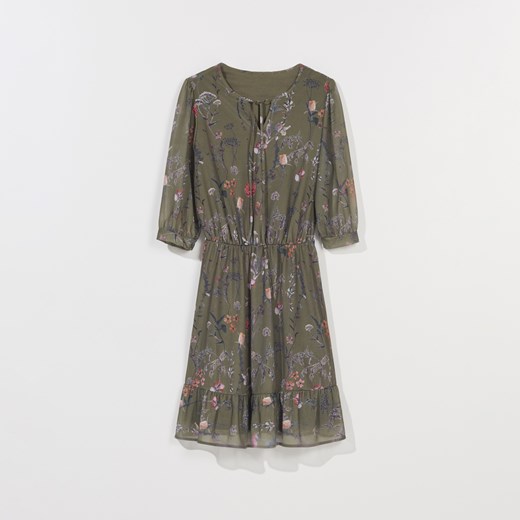 Mohito - Szyfonowa sukienka z kwiatowym wzorem - Mohito XS wyprzedaż Mohito