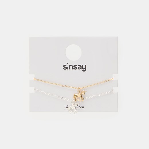 Sinsay - Bransoletki 2 pack - Wielobarwny Sinsay Jeden rozmiar Sinsay