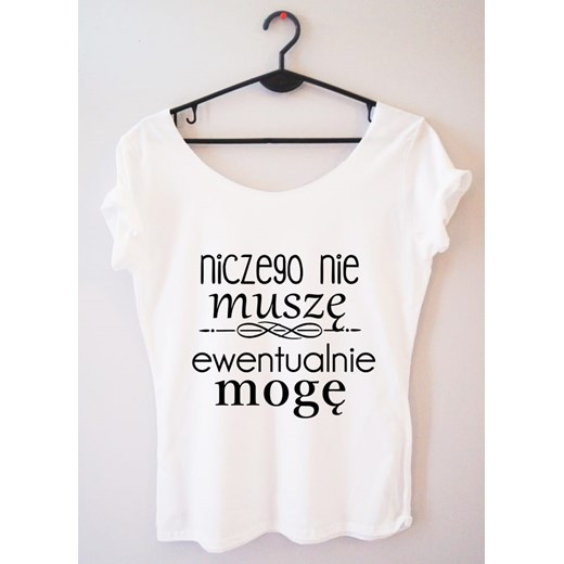 PROORIGINAL BLUZKA ''NICZEGO NIE MUSZĘ EWENTUALNIE MOGĘ" Time For Fashion XXXXL wyprzedaż Time For Fashion