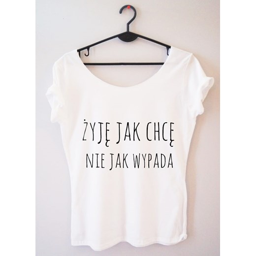 PROORIGINAL BLUZKA"ŻYJE JAK CHCE NIE JAK WYPADA" Time For Fashion XL Time For Fashion promocja