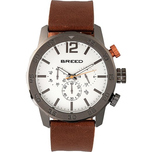 Chronograf "Manuel" w kolorze brązowo-srebrnym Breed onesize Limango Polska