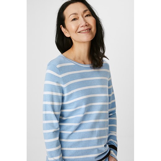 C&A Sweter-w paski, Niebieski, Rozmiar: XS Canda XS okazja C&A